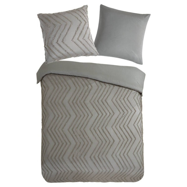 Pure Microfaser Bettwäsche Zigzag taupe Polyester B/L: ca. 135x200 cm Pure Microfaser Bettwäsche Zigzag taupe Polyester B/L: ca. 135x200 cm