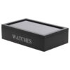 POCO Uhrenbox schwarz Holz B/H/L: ca. 34,2x20,4x8,7 cm POCO Uhrenbox schwarz Holz B/H/L: ca. 34,2x20,4x8,7 cm