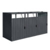 AXI Outdoor Living Mülltonnenbox Owen anthrazit B/H/L: ca. 80x122x240 cm