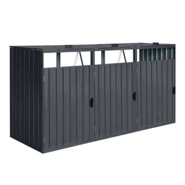 AXI Outdoor Living Mülltonnenbox Owen anthrazit B/H/L: ca. 80x122x240 cm AXI Outdoor Living Mülltonnenbox Owen anthrazit B/H/L: ca. 80x122x240 cm
