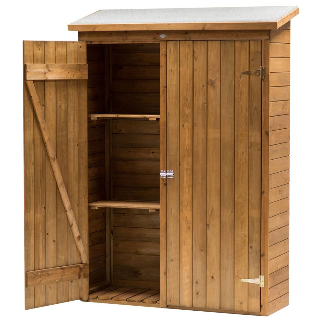 AXI Gartenschrank Olivier braun Holz B/H/T: ca. 122x180x40 cm