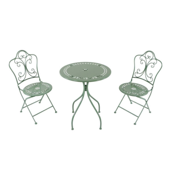 AXI Outdoor Living Bistroset Marilo grün Metall B/H/L: ca. 60x92x60 cm AXI Outdoor Living Bistroset Marilo grün Metall B/H/L: ca. 60x92x60 cm