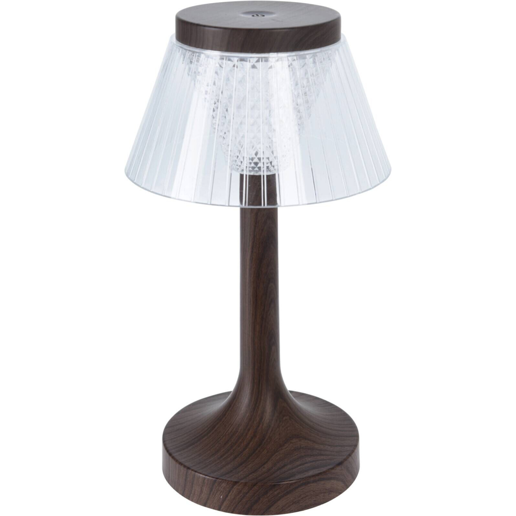 LED-Tischleuchte
braun Kunststoff H/D: ca. 27,5×15 cm