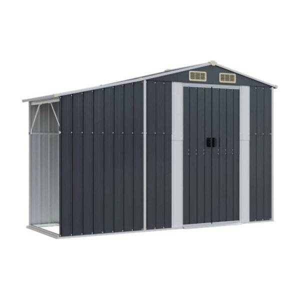 VidaXL Gerätehaus anthrazit B/H/T: ca. 277x179x93 cm