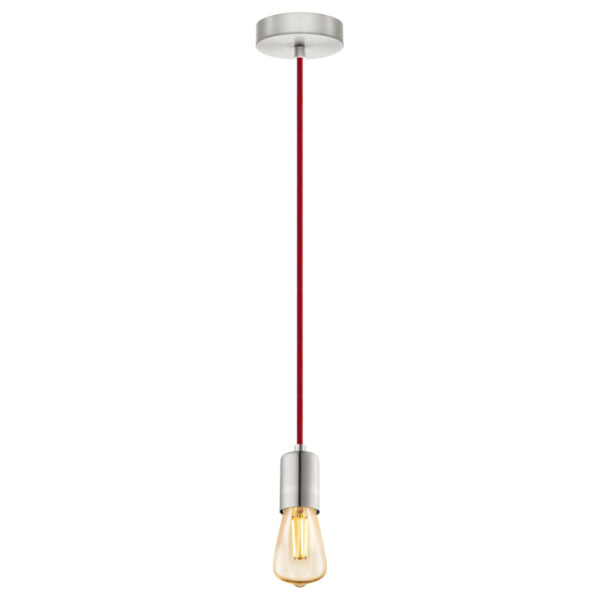 9002759325237 Eglo Pendelleuchte Yorth
silber Metall Stahl B/H/L: ca. 10x200x10 cm E27 1 Brennstellen