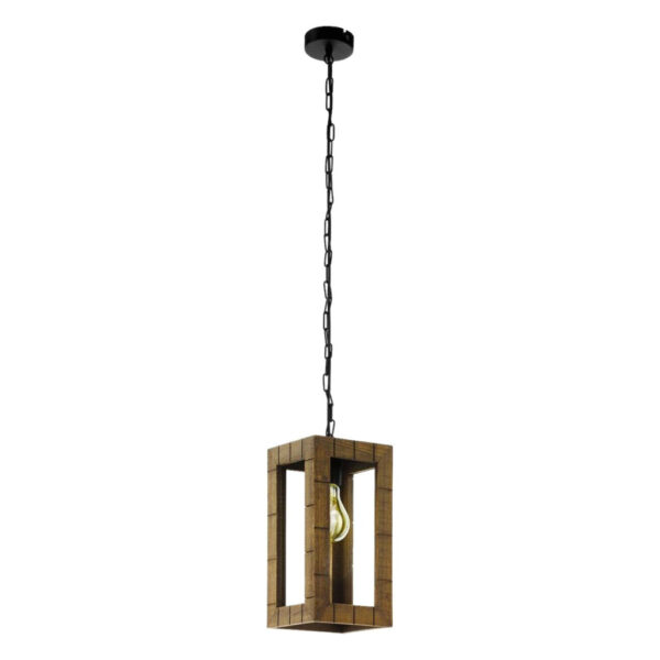 9002759430153 Eglo Pendelleuchte Takhira
braun schwarz Metall Holz B/H/L: ca. 17x110x17 cm E27 1 Brennstellen