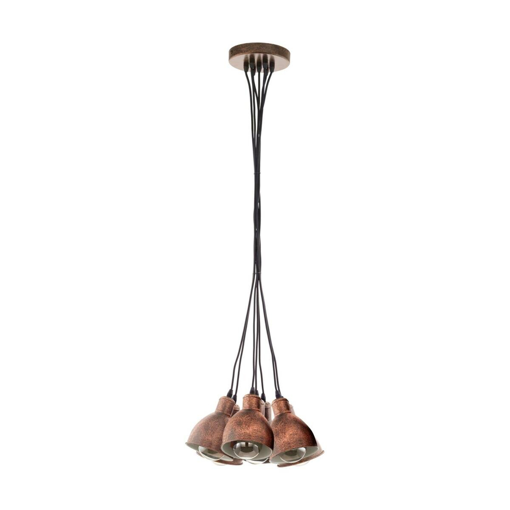 Eglo Pendelleuchte Priddy
Kupfer Metall B/H/L: ca. 38,5x110x38,5 cm E27 7 Brennstellen