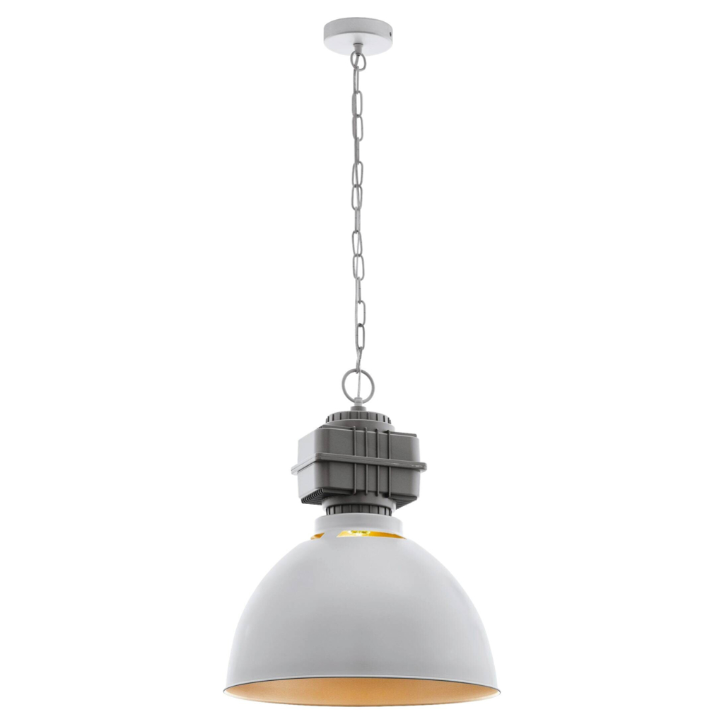 Eglo Pendelleuchte Rockingham
grau roségold Stahl B/H/L: ca. 46x110x46 cm E27 1 Brennstellen