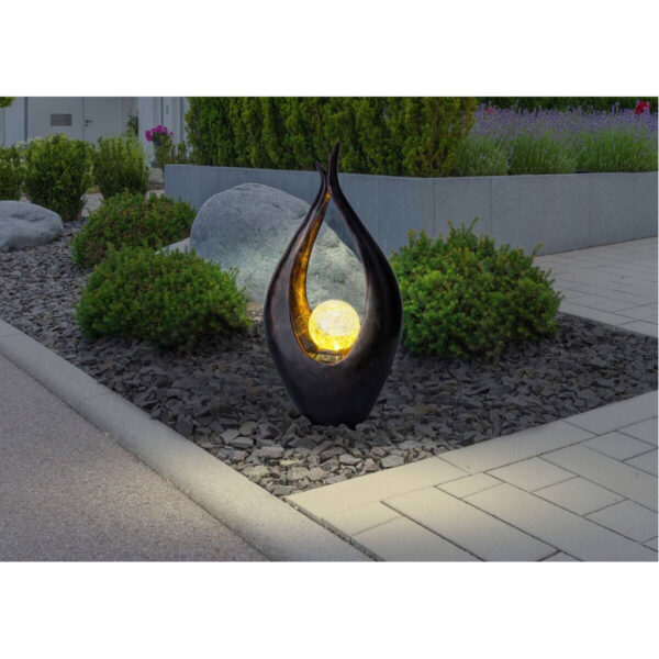 9007371362271 LED-Solarleuchte
bronze Kunststoff B/H/T: ca. 13x50x26,5 cm