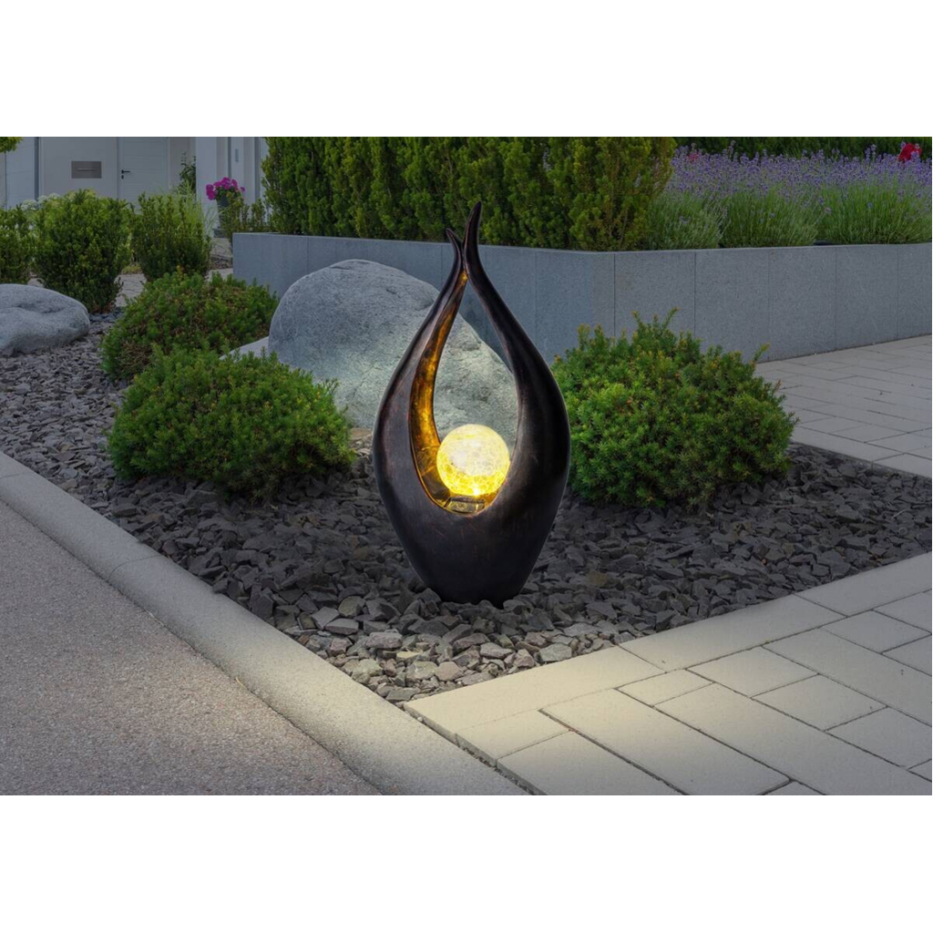 LED-Solarleuchte
bronze Kunststoff B/H/T: ca. 13x50x26,5 cm