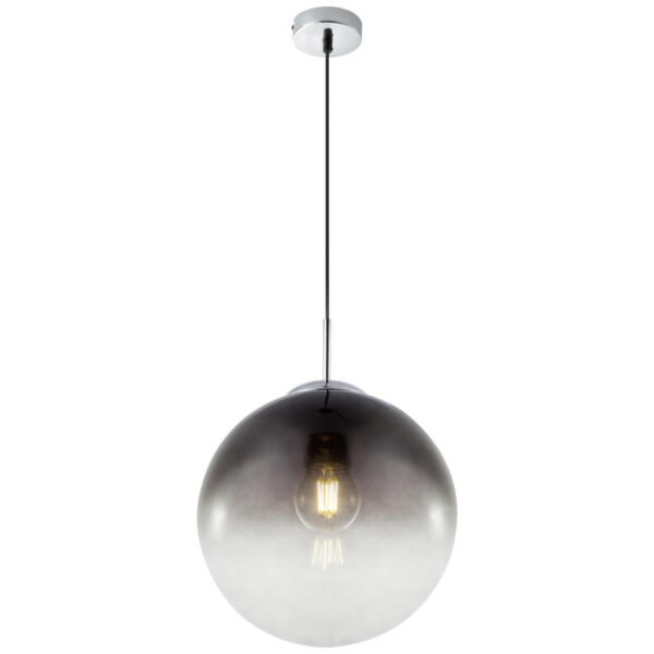 GLOBO Pendelleuchte Varus
Chrom Rauchglas H/D: ca. 120x30 cm E27 1 Brennstellen