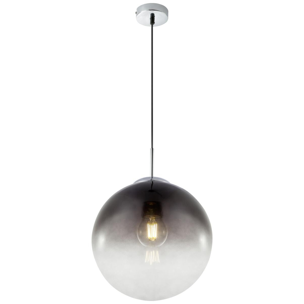 GLOBO Pendelleuchte Varus
Chrom Rauchglas H/D: ca. 120×30 cm E27 1 Brennstellen