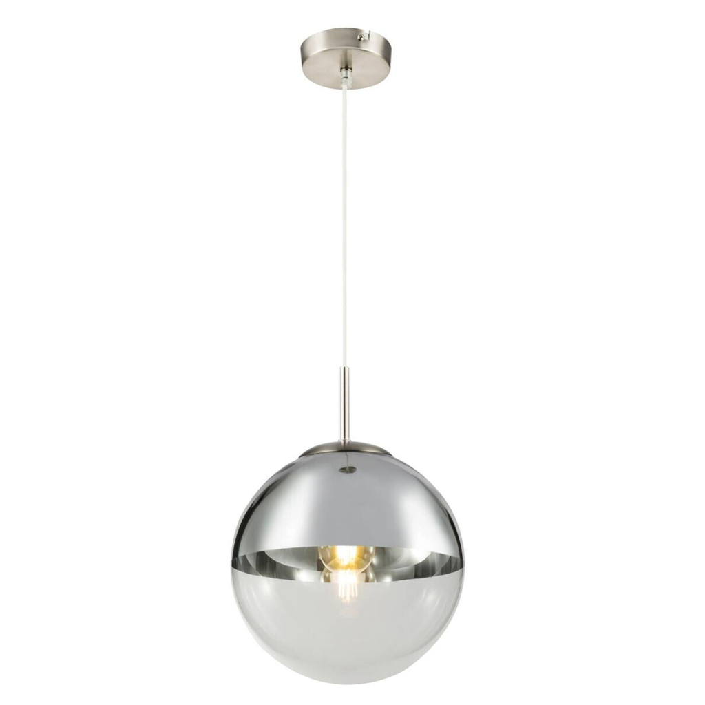 GLOBO Pendelleuchte
nickel matt Metall H/D: ca. 120×25 cm E27 1 Brennstellen