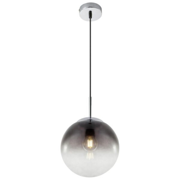 GLOBO Pendelleuchte Varus
Rauchglas Chrom H/D: ca. 120x20 cm E27 1 Brennstellen