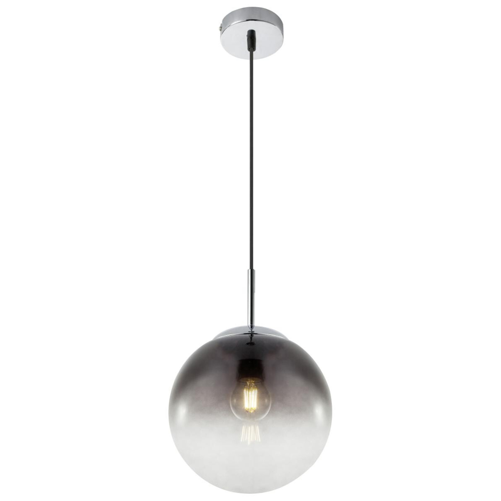 GLOBO Pendelleuchte Varus
Rauchglas Chrom H/D: ca. 120×20 cm E27 1 Brennstellen