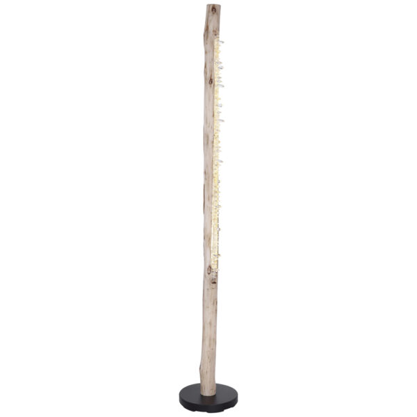 GLOBO Stehlampe Felicitas
schwarz klar Holz Metall Acryl H/D: ca. 151x23 cm