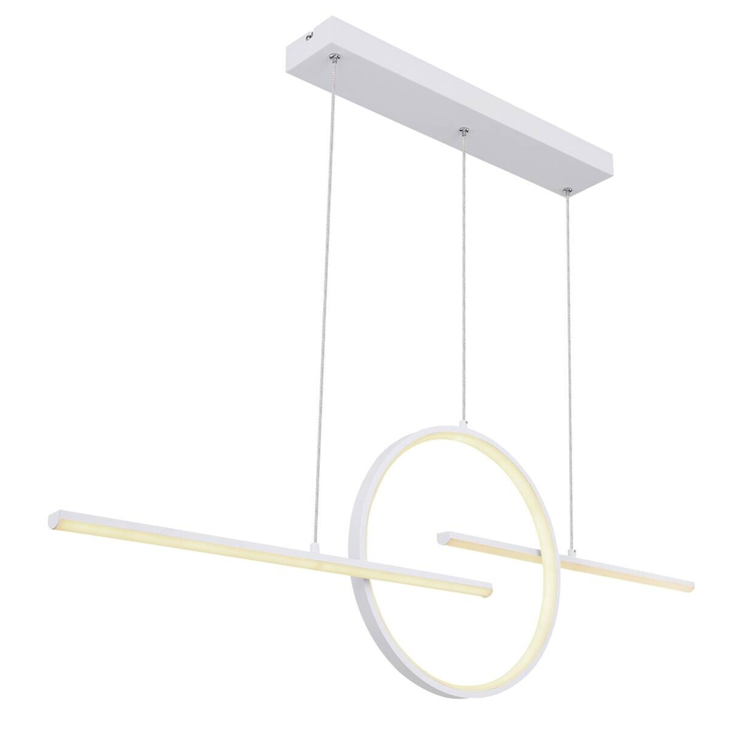 GLOBO LED-Pendelleuchte
weiß Opal Acryl Metall B/H/T: ca. 10,5x150x124 cm