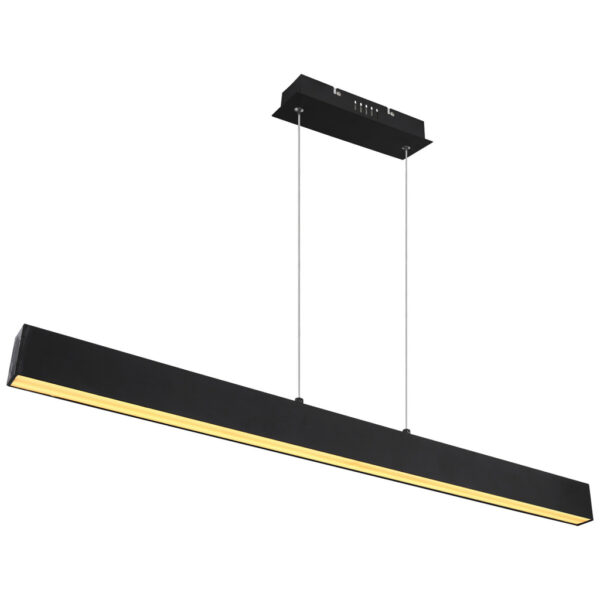 9007371404599 GLOBO Pendelleuchte Verena
schwarz Opal Kunststoff Metall B/H/T: ca. 121x120x8 cm