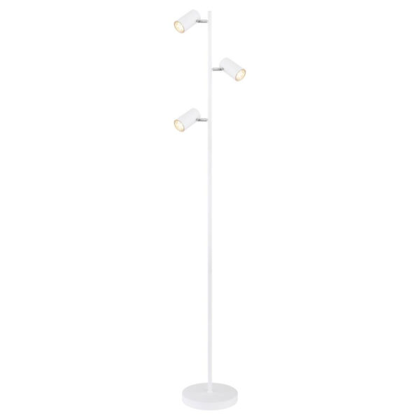 GLOBO Stehlampe
weiß Metall B/H/T: ca. 23x154x25 cm GU10 3 Brennstellen