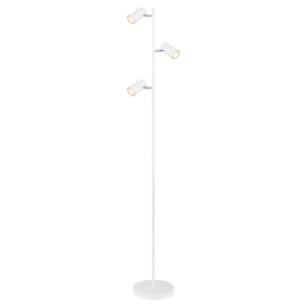 GLOBO Stehlampe
weiß Metall B/H/T: ca. 23x154x25 cm GU10 3 Brennstellen
