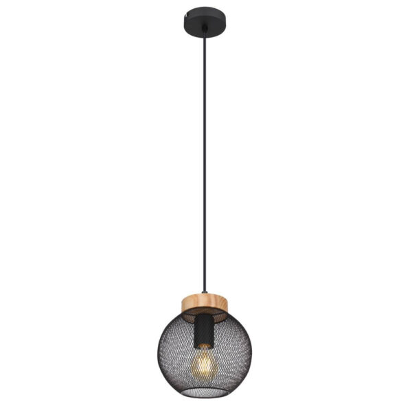 9007371423552 GLOBO Pendelleuchte Pablo
schwarz natur Metall Holz H/D: ca. 120x20 cm E27 1 Brennstellen
