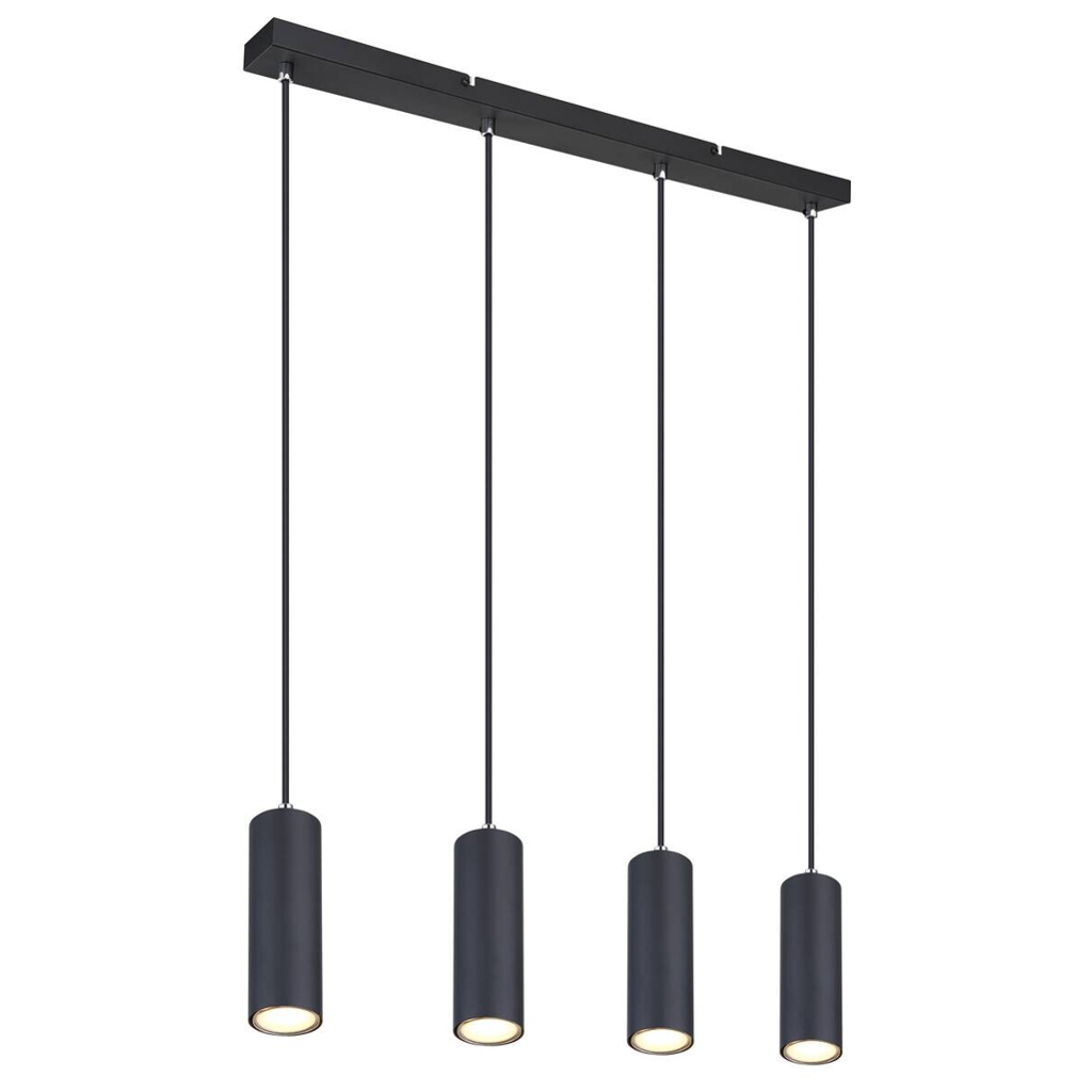 GLOBO Pendelleuchte Metall B/H/T: ca. 6x120x65 cm GU10 4 Brennstellen – verschiedene Farben