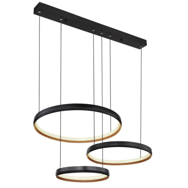 9007371434657 GLOBO Pendelleuchte 67193-55H Halli
gold Opal schwarz Acryl Metall B/H/L: ca. 50,3x150x76,7 cm null 3 Brennstellen