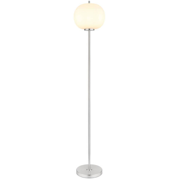 9007371435753 GLOBO Stehlampe
nickel matt Glas Metall H/D: ca. 160x30 cm 1 Brennstellen