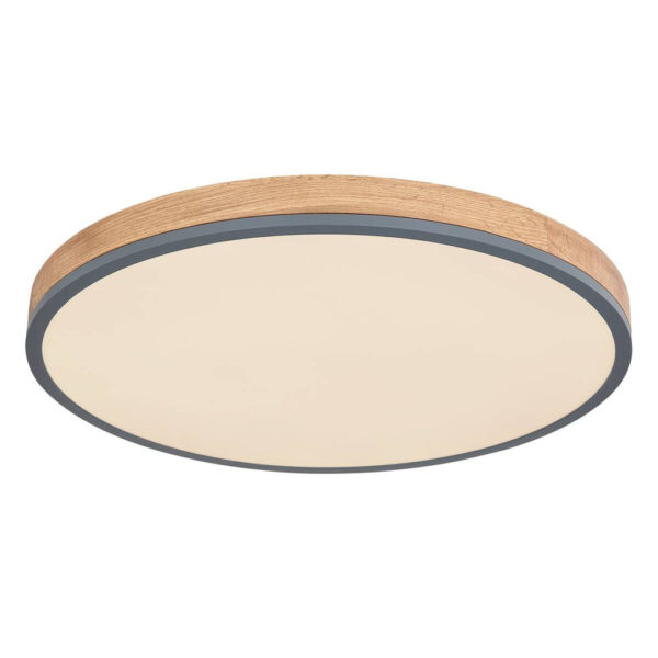 GLOBO LED-Deckenleuchte Graphit Opal Metall Kunststoff H/D: ca. 8,5x60 cm