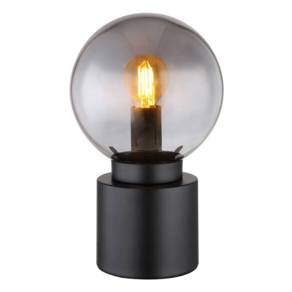GLOBO Tischleuchte
schwarz Metall H/D: ca. 24,5x15 cm E14 1 Brennstellen