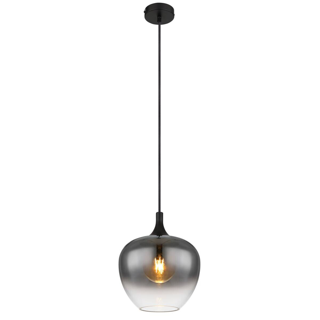 GLOBO Pendelleuchte
schwarz Metall H/D: ca. 120×24 cm E27 1 Brennstellen
