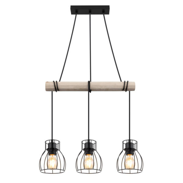 POCO Pendelleuchte B/H/L: ca. 14x140x50 cm E27 3 Brennstellen POCO Pendelleuchte B/H/L: ca. 14x140x50 cm E27 3 Brennstellen