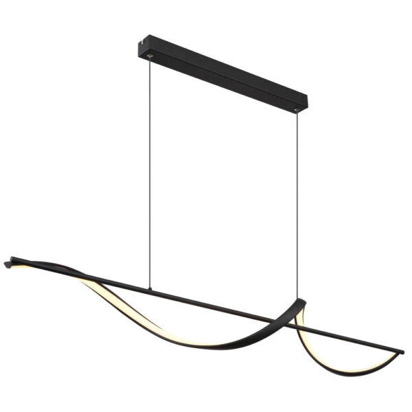 GLOBO LED-Pendelleuchte
Opal schwarz Silikon Metall B/H/T: ca. 20x150x120 cm