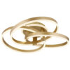 GLOBO Deckenleuchte gold Acryl Aluminium Metall B/H/T: ca. 57,5x20x60 cm 1 Brennstellen