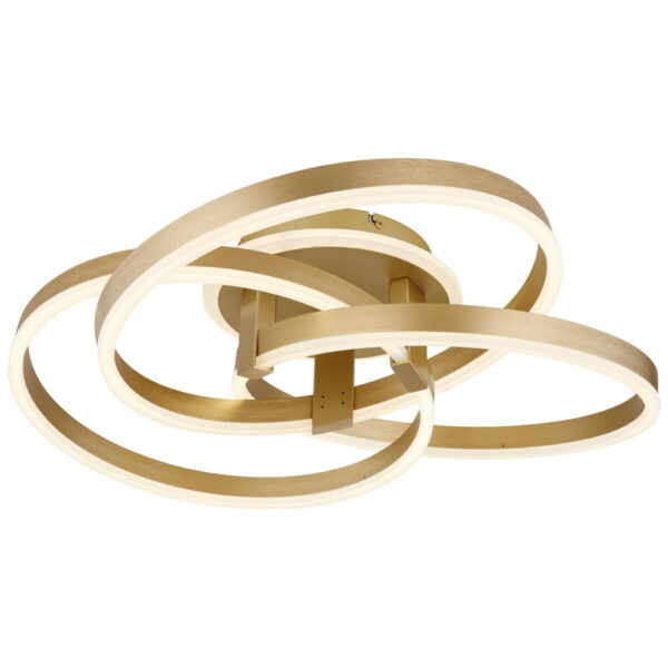 GLOBO Deckenleuchte gold Acryl Aluminium Metall B/H/T: ca. 57,5x20x60 cm 1 Brennstellen GLOBO Deckenleuchte gold Acryl Aluminium Metall B/H/T: ca. 57,5x20x60 cm 1 Brennstellen