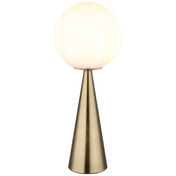 GLOBO Tischleuchte Pinpal 21031M
messing Metall Glas H: ca. 50 cm E27 1 Brennstellen