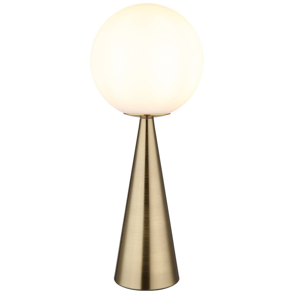 GLOBO Tischleuchte Pinpal 21031M
messing Metall Glas H: ca. 50 cm E27 1 Brennstellen