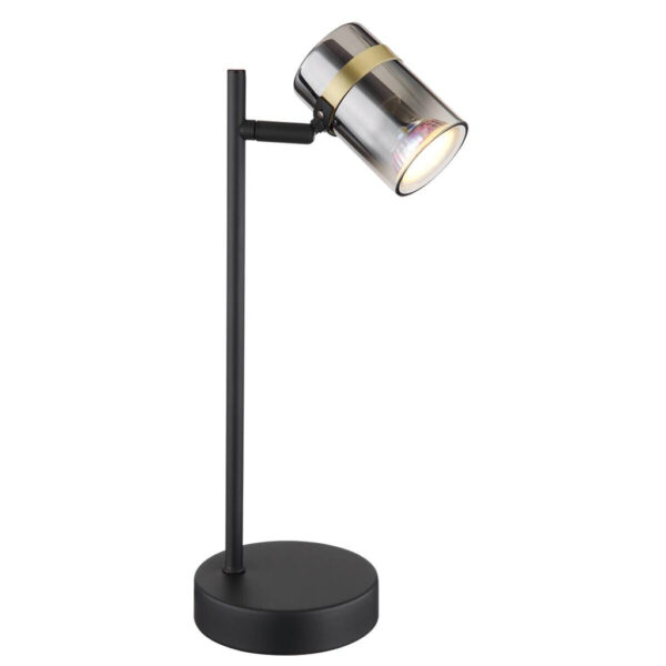 9007371449064 GLOBO Tischleuchte
klar schwarz Metall B/H/T: ca. 12x35x13,2 cm GU10 1 Brennstellen