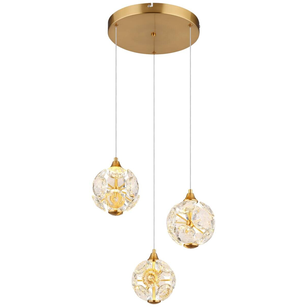 GLOBO Pendelleuchte
gold klar Metall H/D: ca. 150×42 cm 1 Brennstellen