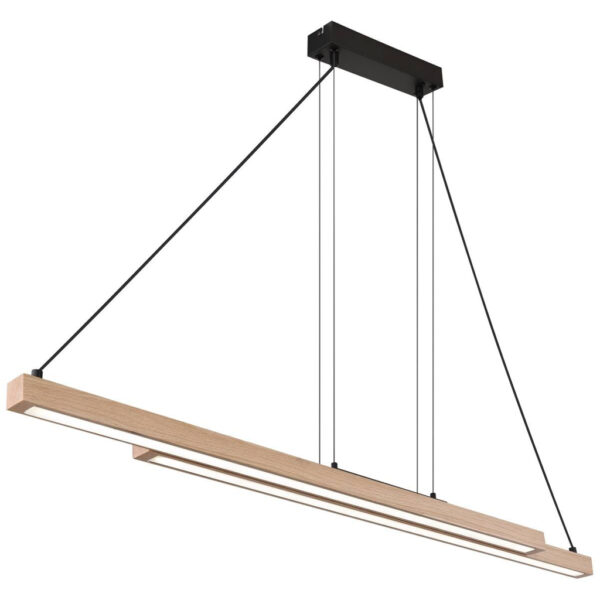 GLOBO Pendelleuchte
mattschwarz MDF Metall Kunststoff B/H/T: ca. 7x120x171 cm 1 Brennstellen