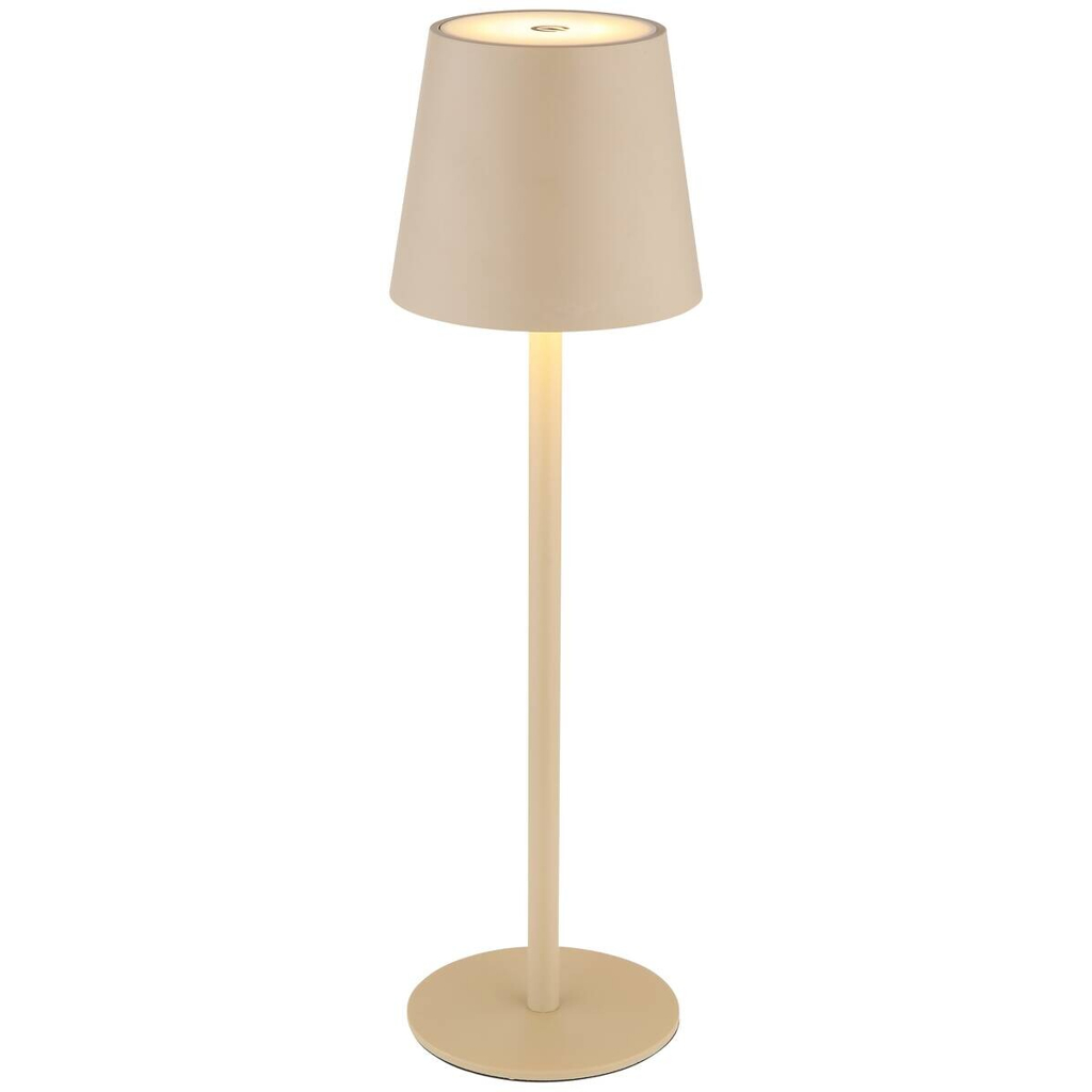 GLOBO LED-Tischleuchte
Opal sand Kunststoff Metall H/D: ca. 36×10,6 cm