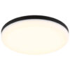 GLOBO Deckenleuchte Opal mattschwarz Kunststoff H/D: ca. 5x30 cm 1 Brennstellen