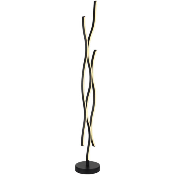 9007371454044 GLOBO Stehlampe
Opal mattschwarz Metall Kunststoff H/D: ca. 135x20 cm 1 Brennstellen