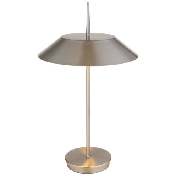 GLOBO Tischleuchte BRENLOR 21032N
nickel Textil Metall H/D: ca. 52x30 cm E27 2 Brennstellen