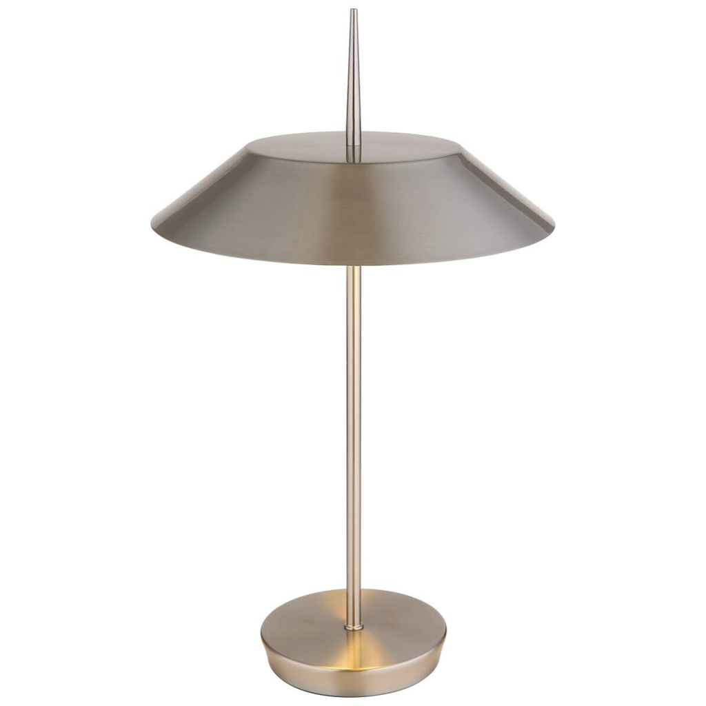 GLOBO Tischleuchte BRENLOR 21032N
nickel Textil Metall H/D: ca. 52×30 cm E27 2 Brennstellen