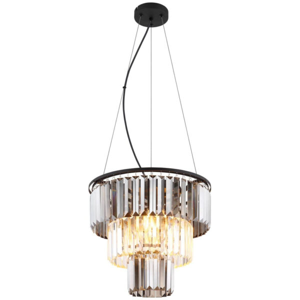 GLOBO Pendelleuchte
Metall Glas H/D: ca. 120x40 cm E27 3 Brennstellen