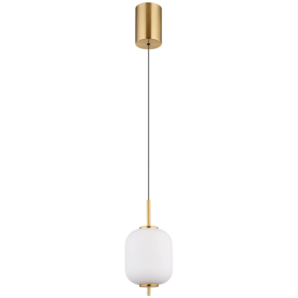 GLOBO Pendelleuchte
messing Glas Metall H/D: ca. 150×13,5 cm 1 Brennstellen