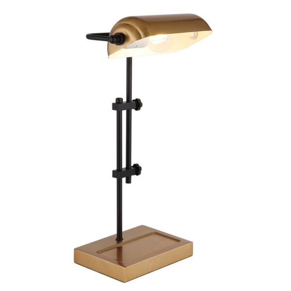GLOBO Tischleuchte Marid
gold schwarz Metall B/H/L: ca. 18,2x41x26,5 cm E27 1 Brennstellen