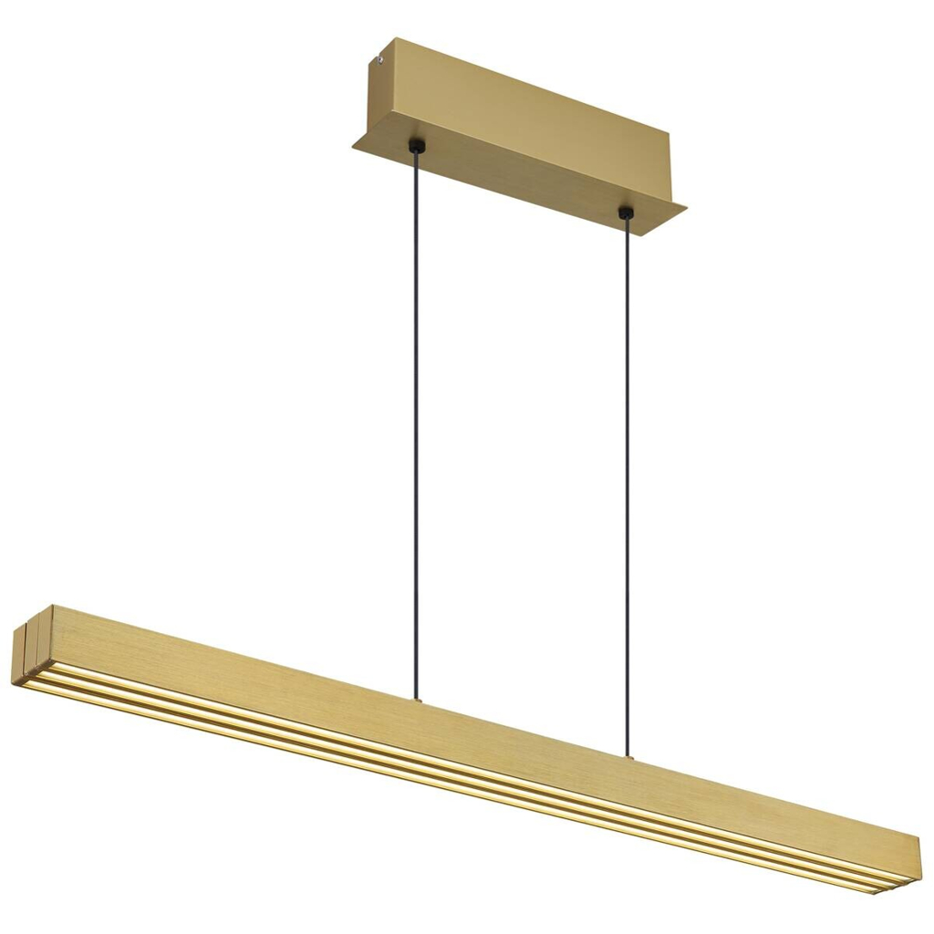 GLOBO LED-Pendelleuchte
altmessing Aluminium B/H/L: ca. 7,5x150x150 cm 1 Brennstellen
