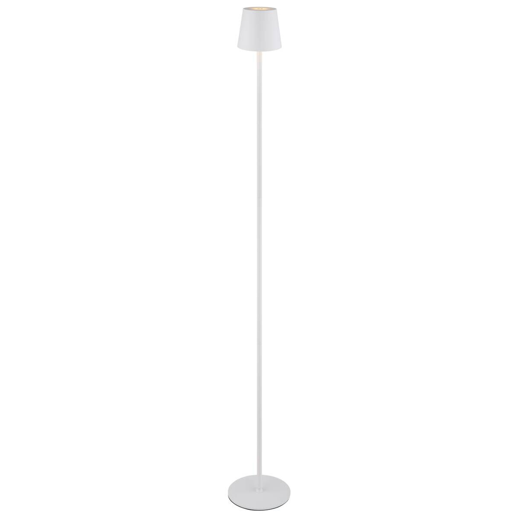 Globo - LED-Stehlampe weiß Kunststoff Metall H/T: ca. 120x16 cm 1 Brennstellen in Weiss